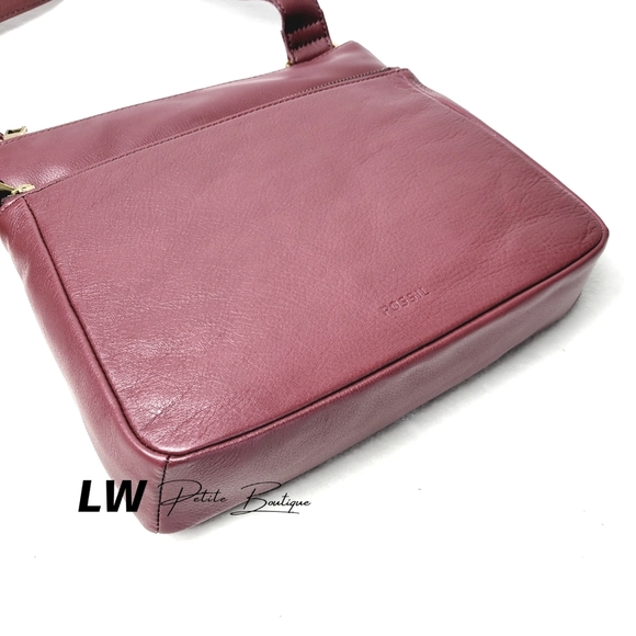 Fossil Corey Cabernet Leather Crossbody - Picture 5 of 6